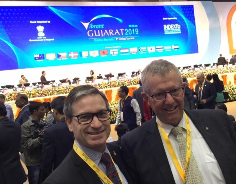 Attending Vibrant Gujarat Global Investor’s Summit 2019 Inaugural Function at Mahatma Mandir in Gandhinagar on 18 January 2019