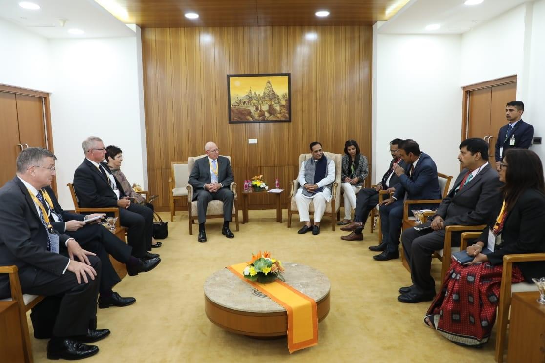 Meeting with Hon Vijay Rupani, Chief Minister of Gujarat at Mahatma Mandir in Gandhinagar on 17 January 2019