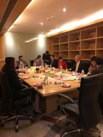 Breakfast briefing session with Australia India Business Council (AIBC) at Courtyard by Marriott in Ahmedabad on 18 January 2019