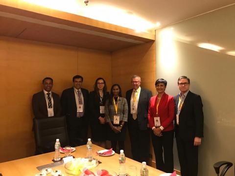 Breakfast briefing session with Australia India Business Council (AIBC) at Courtyard by Marriott in Ahmedabad on 18 January 2019